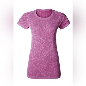 Lululemon Swiftly Tech Short Sleeve on Heathered Pink Paradise size 12